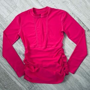UV/Sun Protection Hot Pink Long Sleeve Sz Sm Shirt
